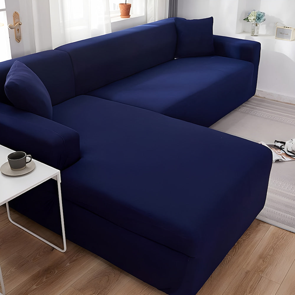 Funda Sofá Chaise Longue Azul