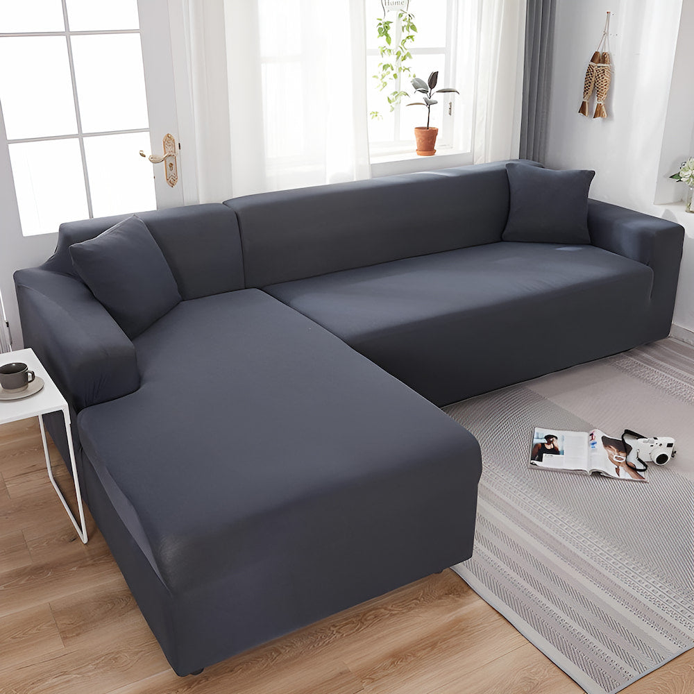 Funda Sofá Chaise Longue Gris