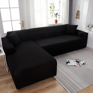 Funda Sofá Chaise Longue Negra